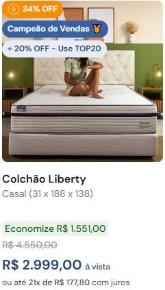 Promoção 12 liberty dia das maes