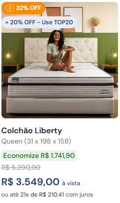 Promoção 7 liberty queen dia das maes