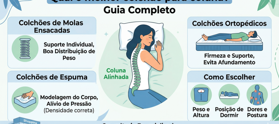 🛏️ Qual o melhor colchão para coluna? Guia completo
