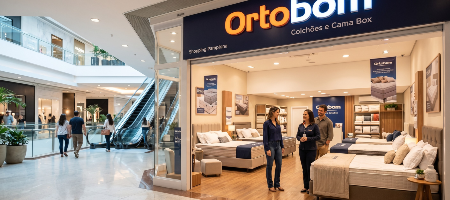 colchão ortobom shopping pamplona